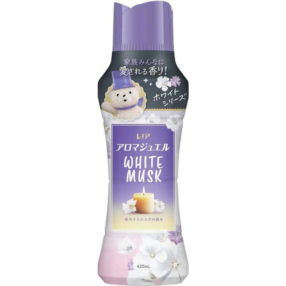 P＆G レノア アロマジュエル ホワイトムスクの香り 本体 420ml, ホワイトムスク, 420ml