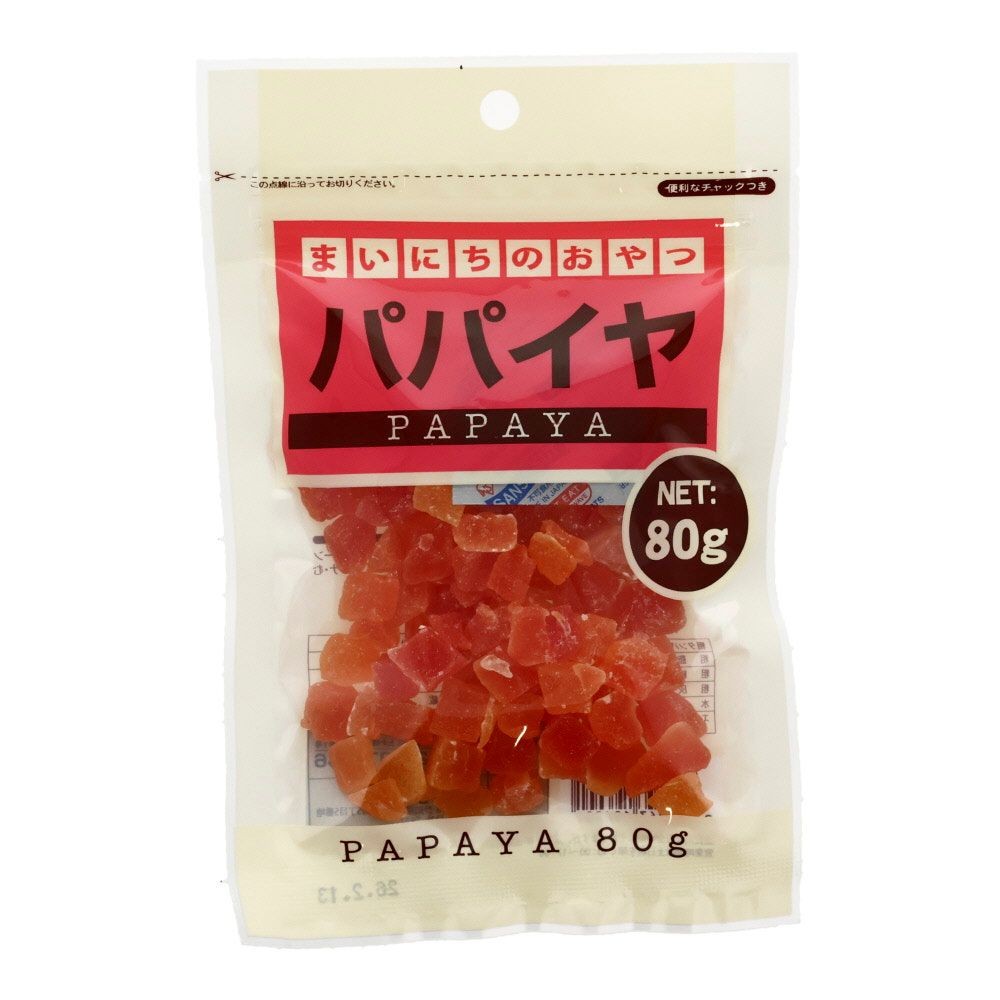 小動物のおやつ　パパイヤ80ｇ, ペット専用食, 80g