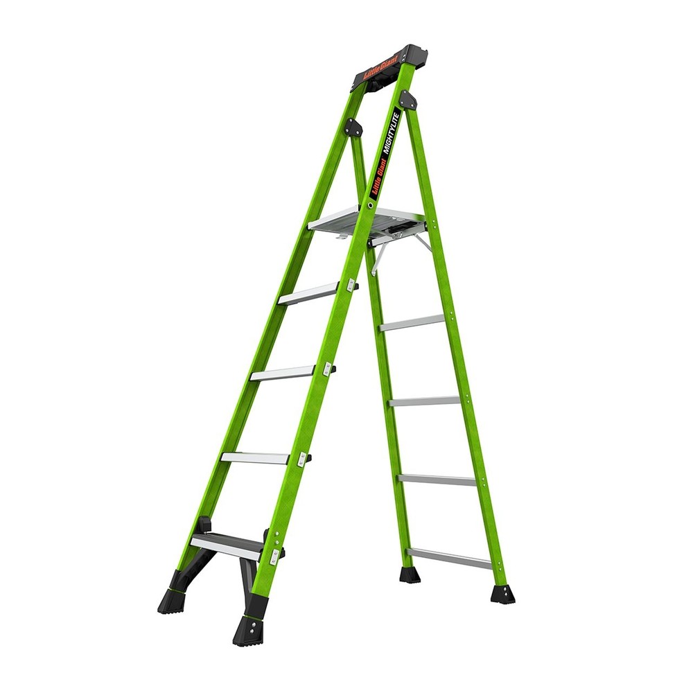 【法人限定】長谷川工業 マイティーライト 5段　LG-15407 (マイティーライト2.0  5段), グリーン, LG-15407