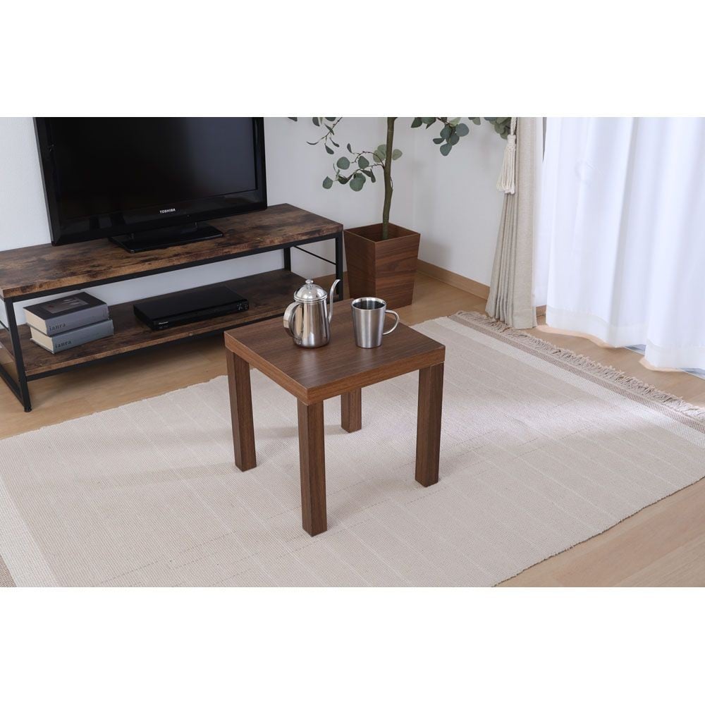 不二貿易 キューブテーブル　４０&times;４０　ブラウン【メーカー直送・代引不可】, ブラウン, 幅400mm&times;奥行400mm&times;高さ400mm