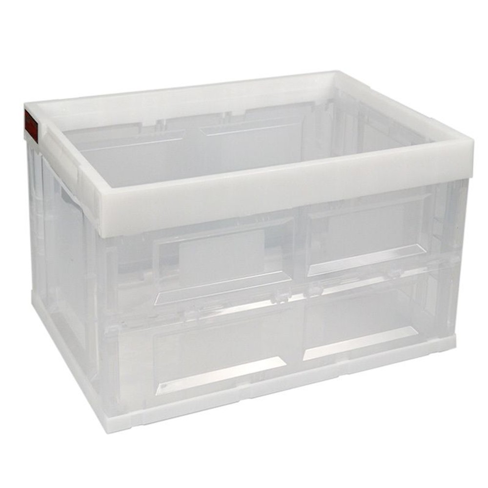 折りたたみコンテナ　クリア, クリア（小）, 小