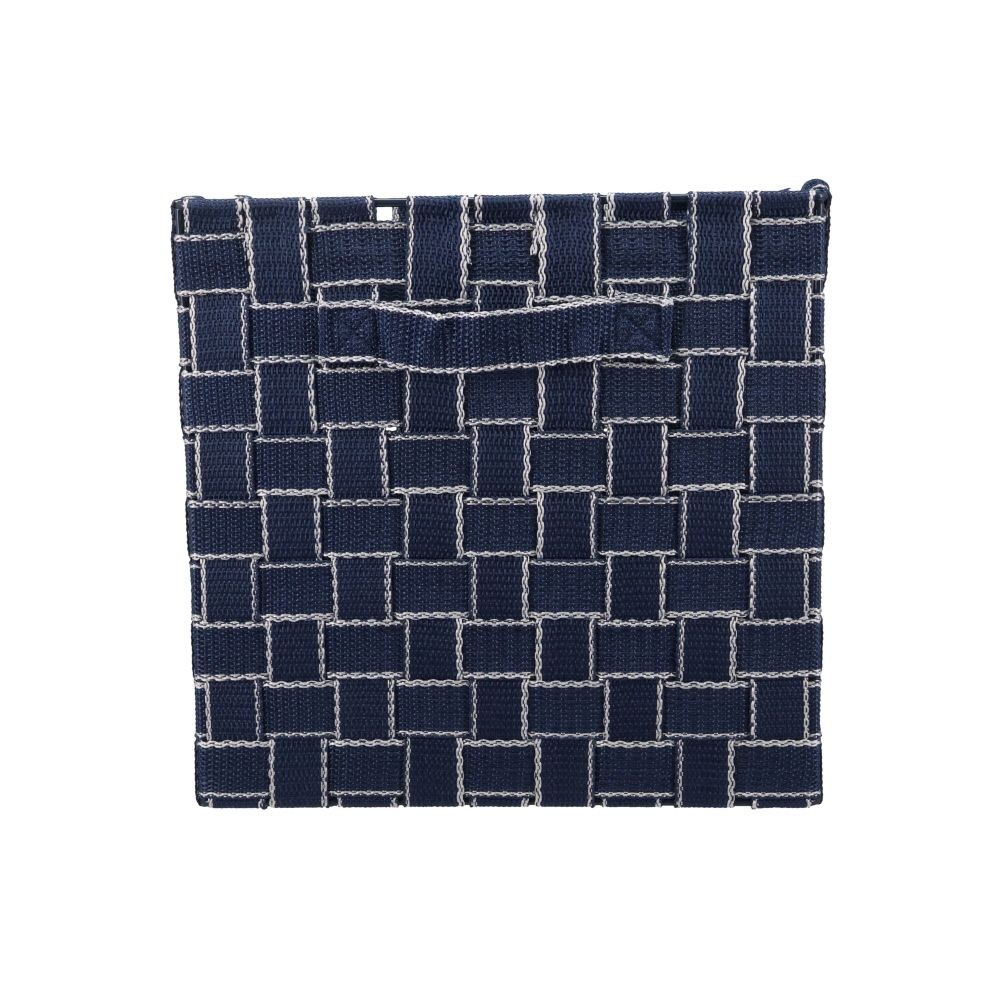 ステンレス取手ＰＰボックス　スクエアＭ縦, ネイビー, スクエアM縦