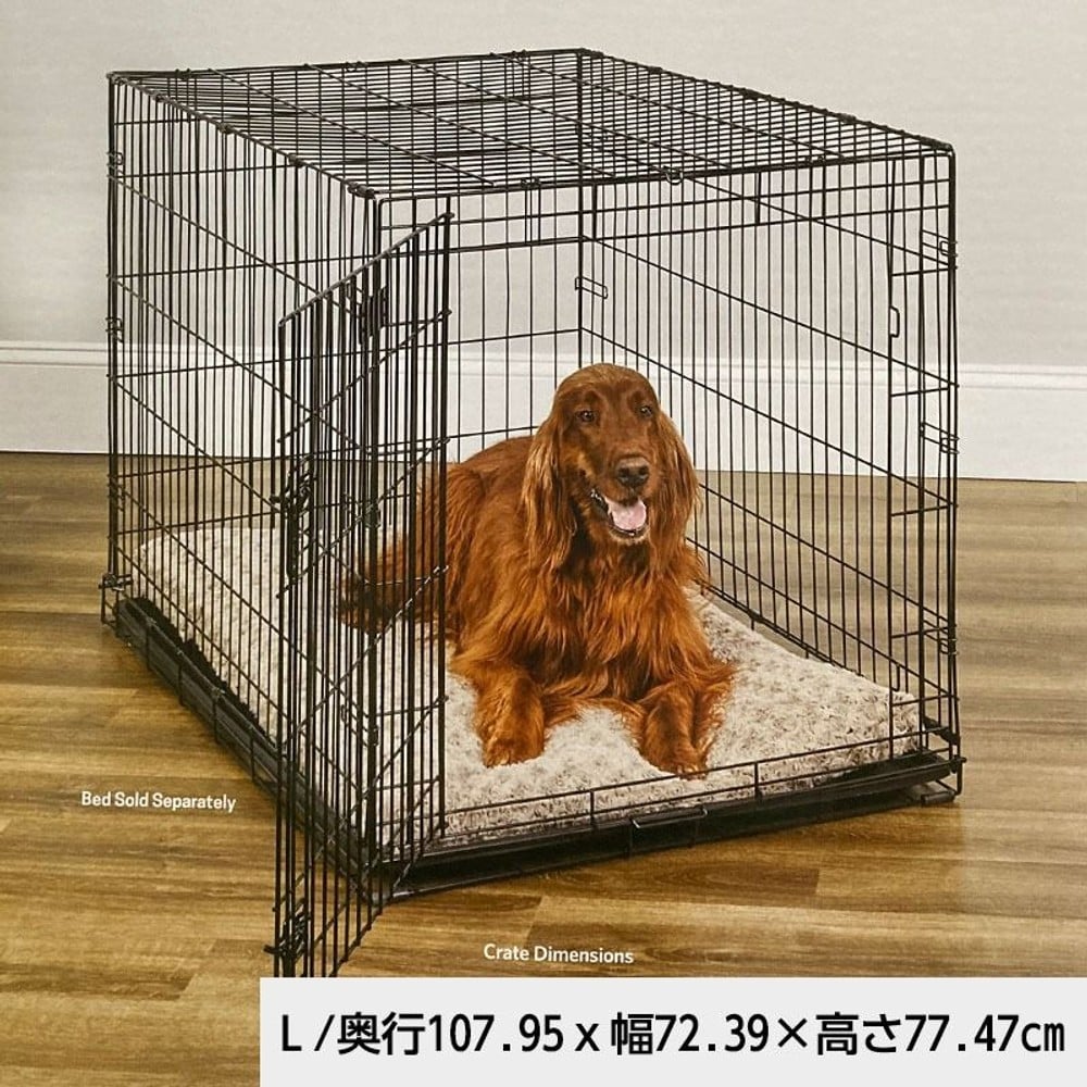 折りたたみ式軽量スチールケージ　アイクレイト, ブラック（XS）, XS