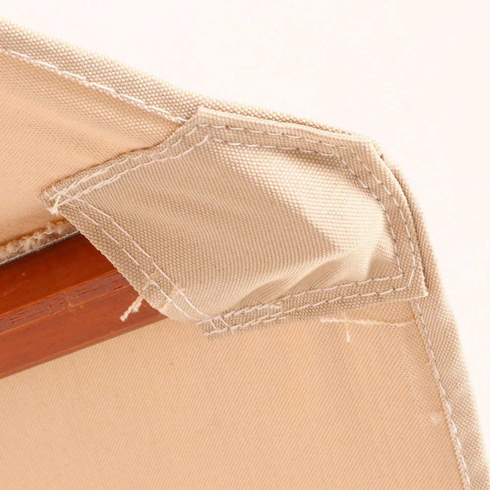 不二貿易  木製パラソル　270ｃｍ, アイボリー, 直径約2.5m