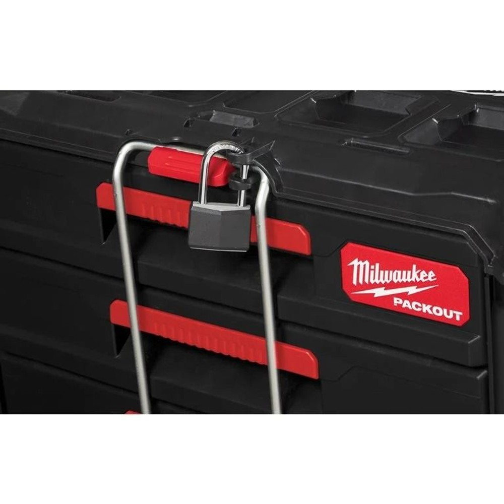 【数量限定】milwaukee PACKOUT 引き出し収納 3段 ブラック, 黒, 3段