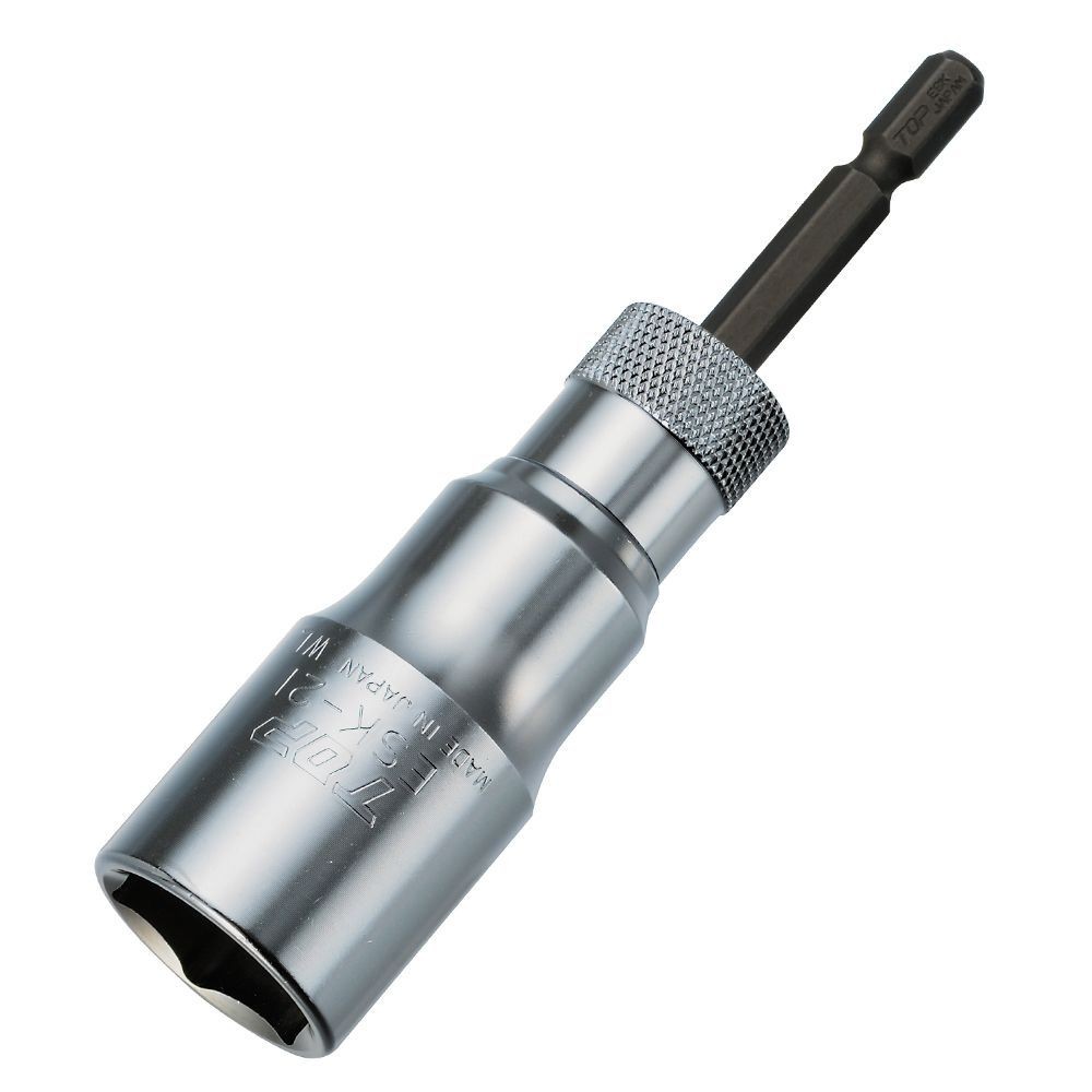 トップ工業（TOP） 電動ドリル用　強替軸ソケット　六角　２１ｍｍ ESK-21TS, 電動ドリル用, 21mm