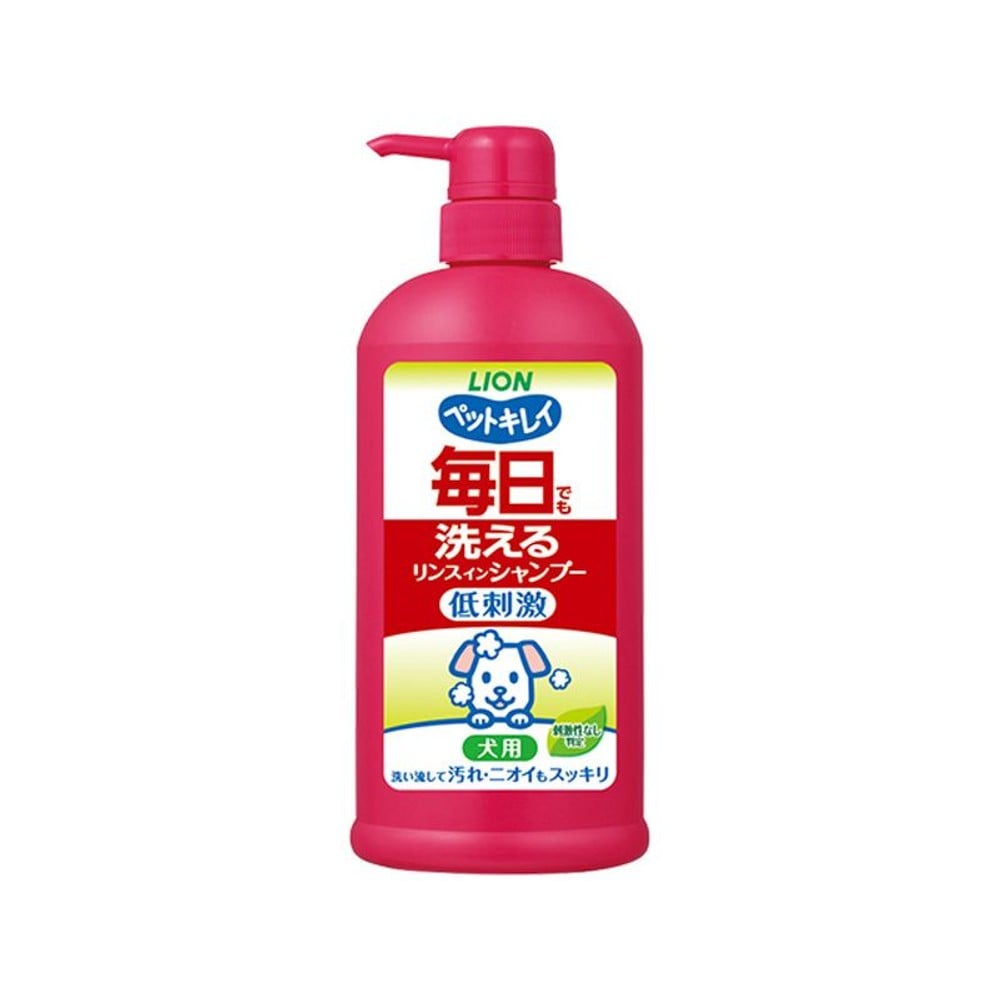 ライオン　ペットキレイ　毎日でも洗えるリンスインシャンプー, 犬用（ポンプ）, 400ml