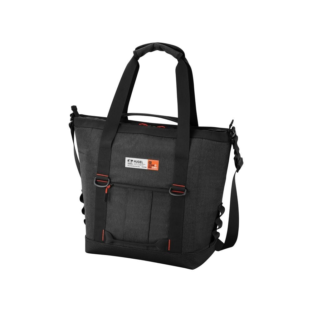 アイリスオーヤマ HUGEL エアロゲルトート型クーラーバッグ 13L, チャコールグレー, 13L