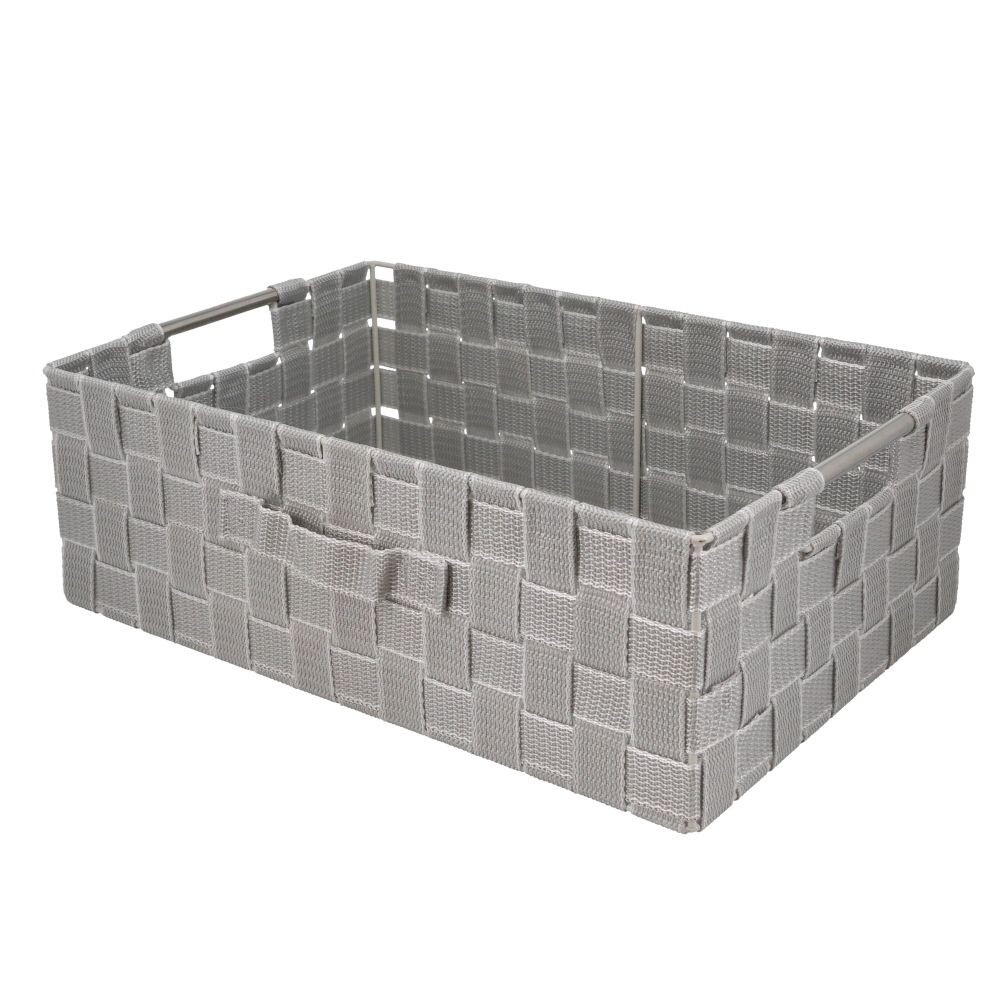 ステンレス取手ＰＰボックス　スクエアＭ横, ネイビー, スクエアM横