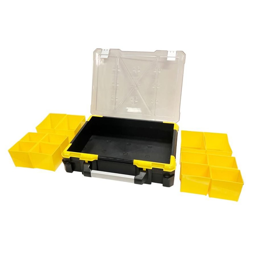 WIZ'A ウィザ パーツボックス 大 WL3086-B, 半透明ケース, 幅490&times;奥行420&times;高さ115mm