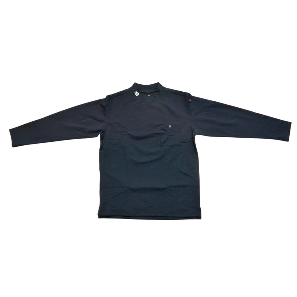 655 モックネックロングＴシャツ, カモフラブラック, Mサイズ