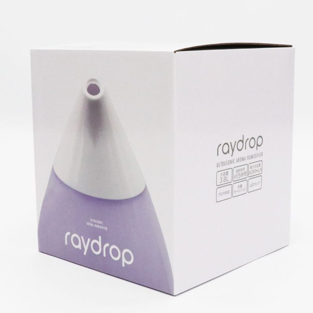 raydrop 超音波アロマ加湿器　３．８L, ブラック, 3.8L