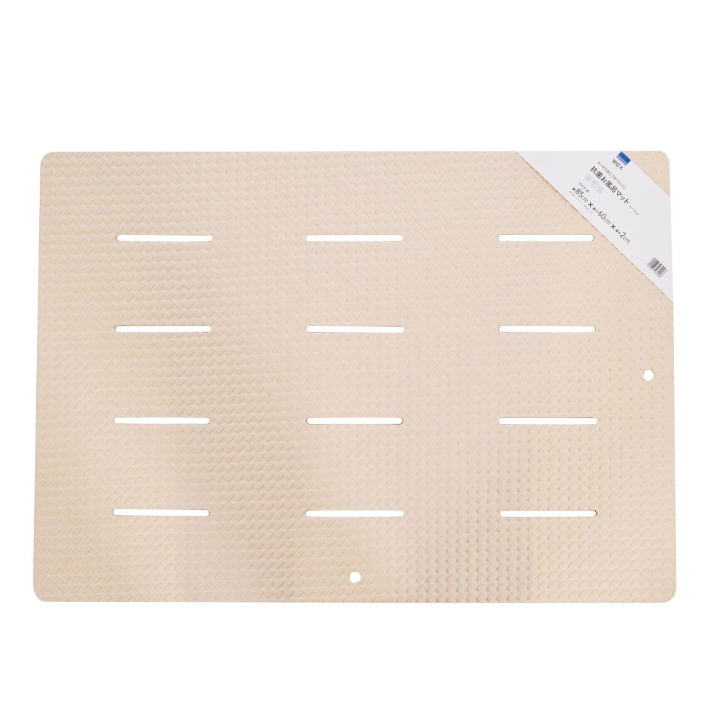 抗菌お風呂マット, グレー, 約85&times;60&times;2cm