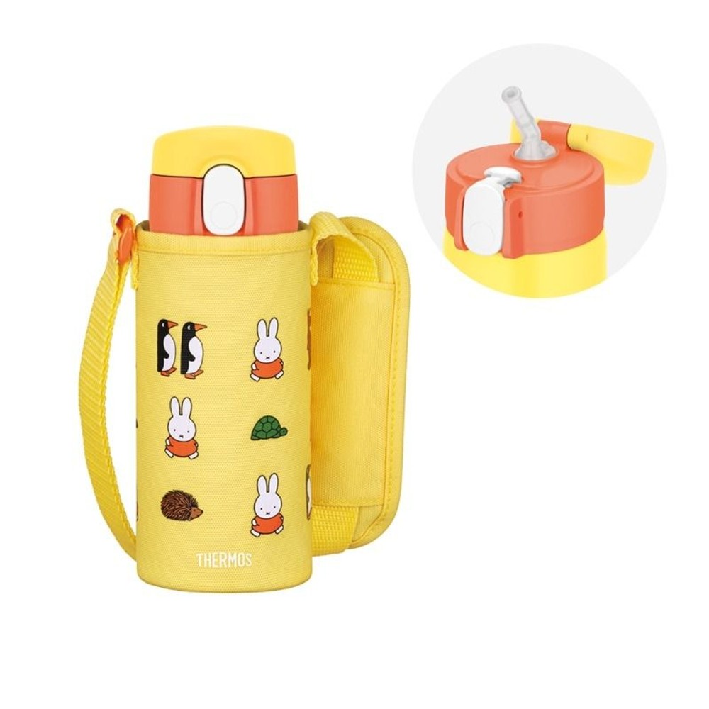 サーモス　真空断熱ストローボトル　ＦＪＶー４００ＦＢ　ＹーＯＲ, イエローオレンジ, 410ml