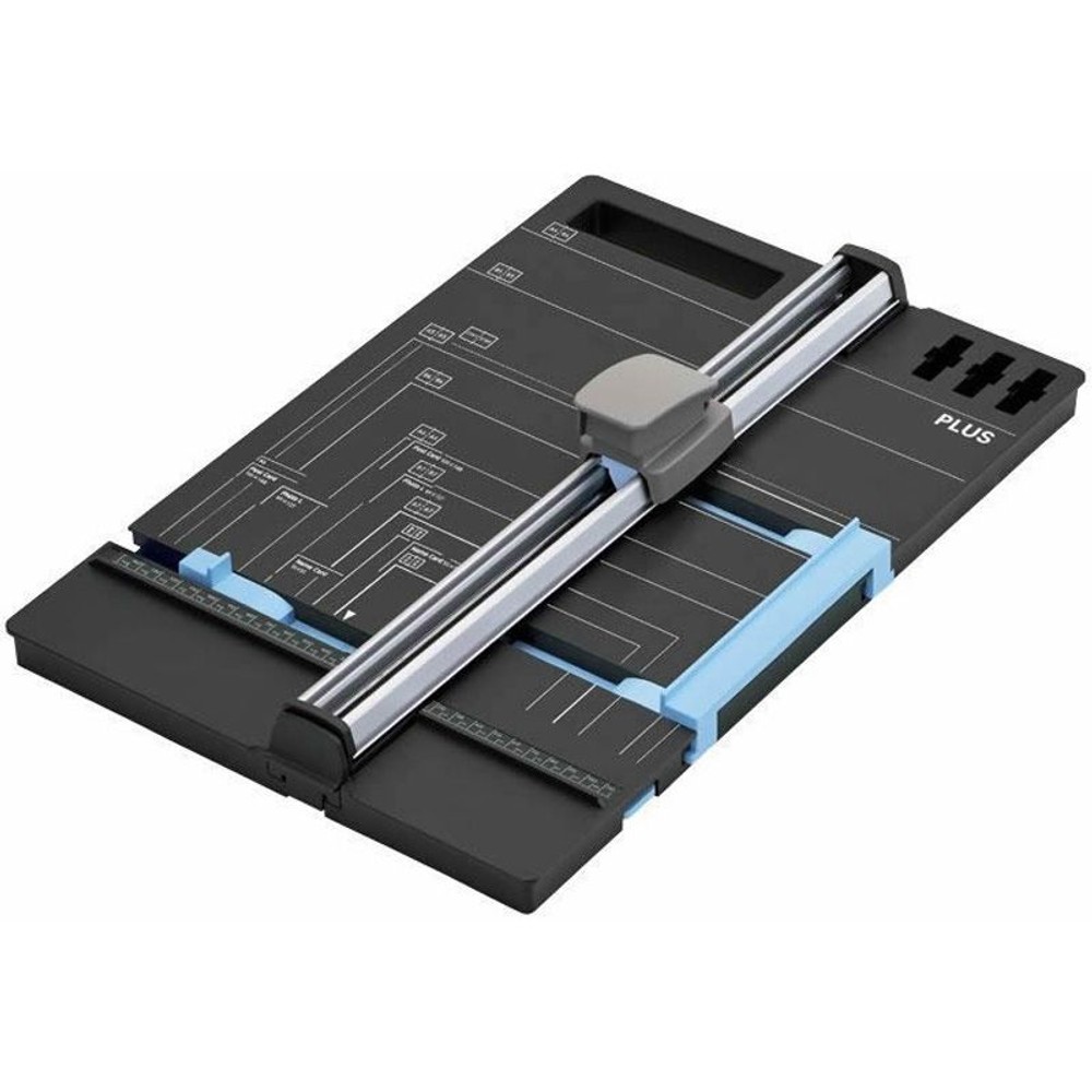 スライドカッター　ハンブンコ　A4タテ, 黒, A4タテ