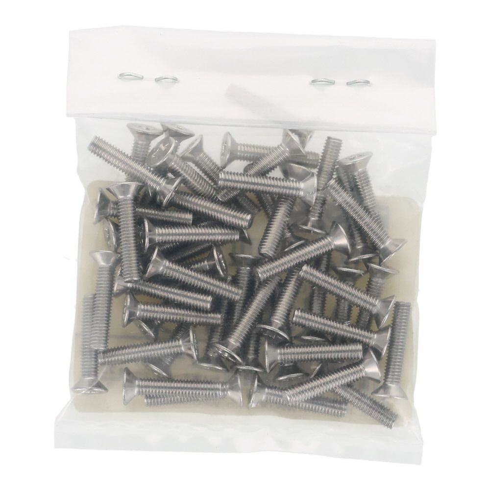 ＯＨＳＡＴＯ　ステンレス　小ねじ　皿　Ｍ３&times;１５　５０入, ステンレス, 50個入り