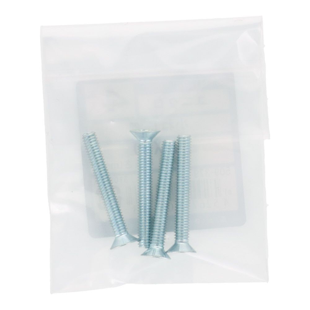 小ねじ　皿　ユニクロ　Ｍ４&times;３０ｍｍ　４本入, シルバー, M4&times;30mm