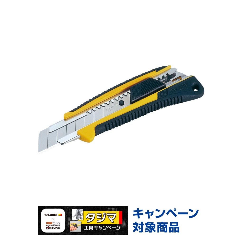 TAJIMA（タジマ）　J刃 グリ オート　LC640YBL, ブラック/イエロー, J型刃