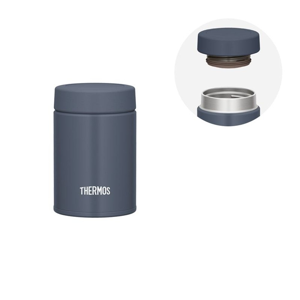 サーモス　真空断熱スープジャー ＪＥＧー２００ ＮーＧＹ, ナイトグレー, 0.2L
