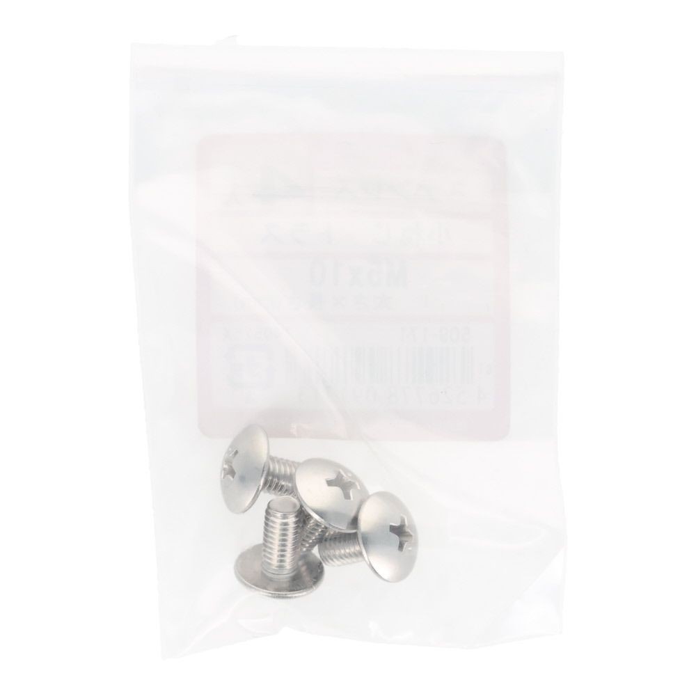 ＯＨＳＡＴＯ　ステン　コネジ　トラス　Ｍ５&times;１０, ステンレス, 4本入り