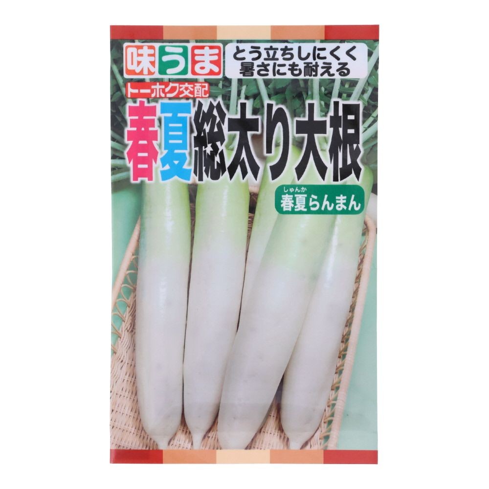 トーホク　春夏総太り大根     春夏らんまん, 大根, 3ml