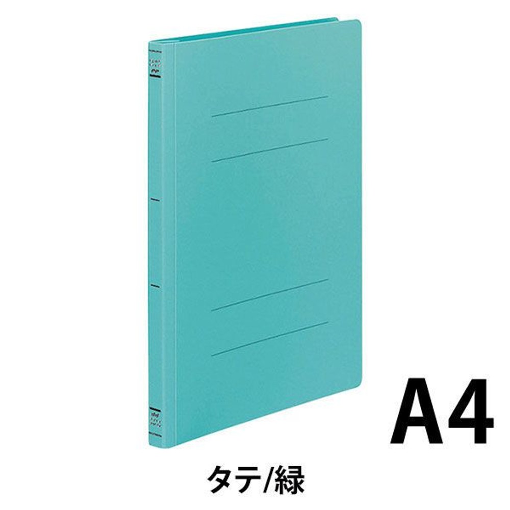 コクヨ　フラットファイルPP　A4縦　3冊入　緑, 緑, A4縦×3冊