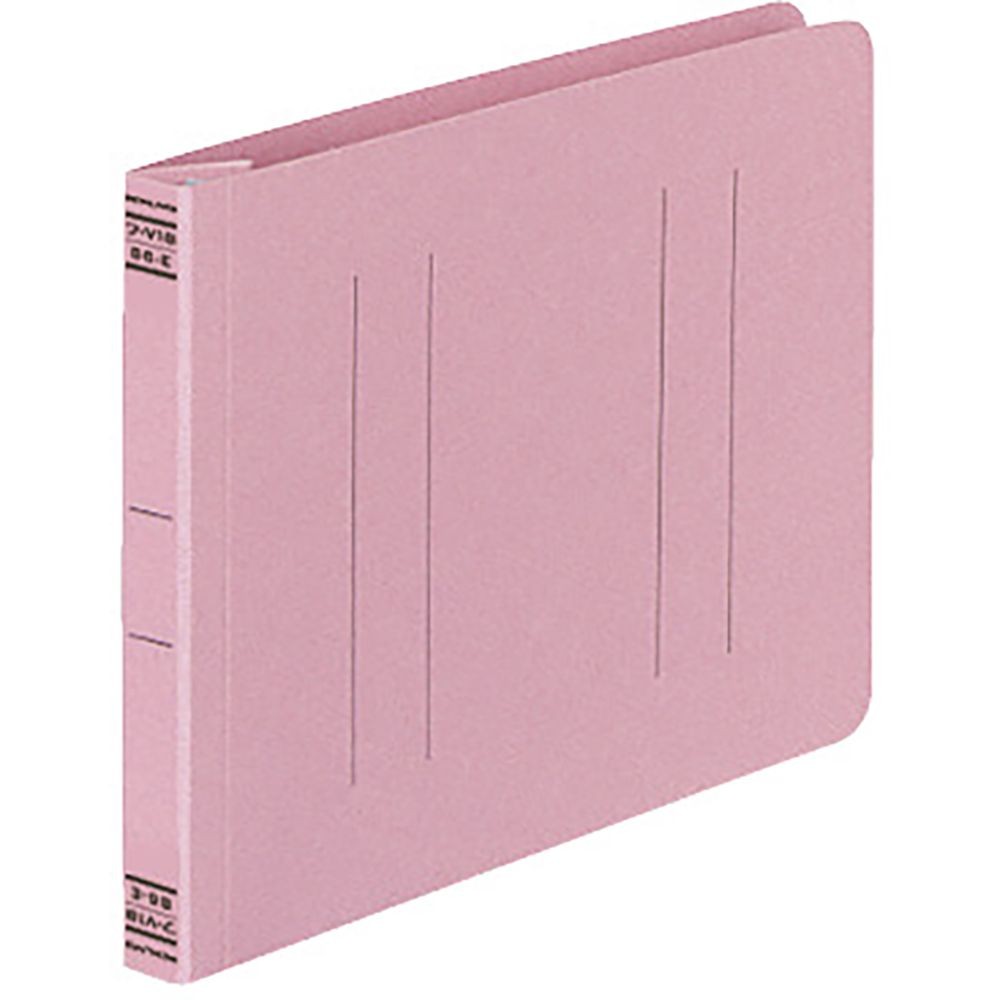コクヨ　フラットファイルV樹脂製とじ具B6横 15mmとじ ピンク フ-V18P, ピンク, B6E