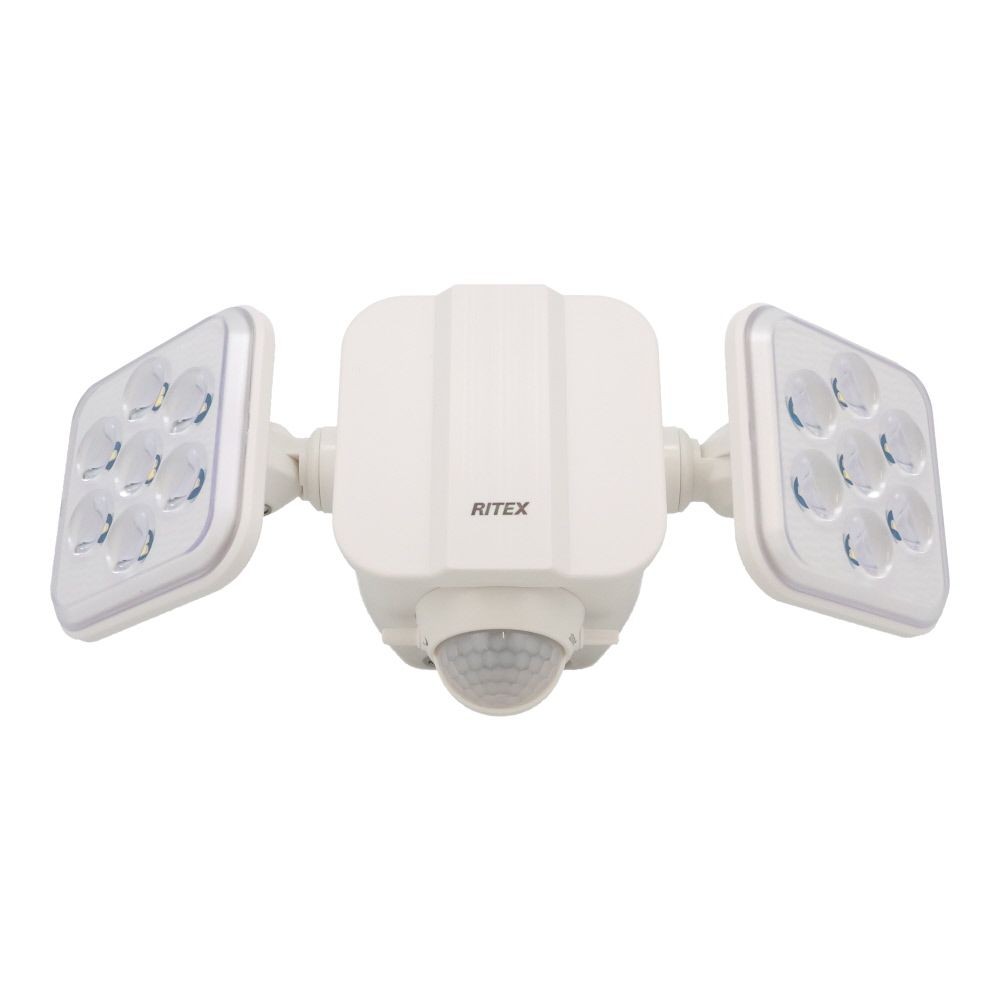 ５Ｗ×２灯　フリーアーム式LEDソーラーセンサーライト　ＬＳー２２０, 白, LS-220