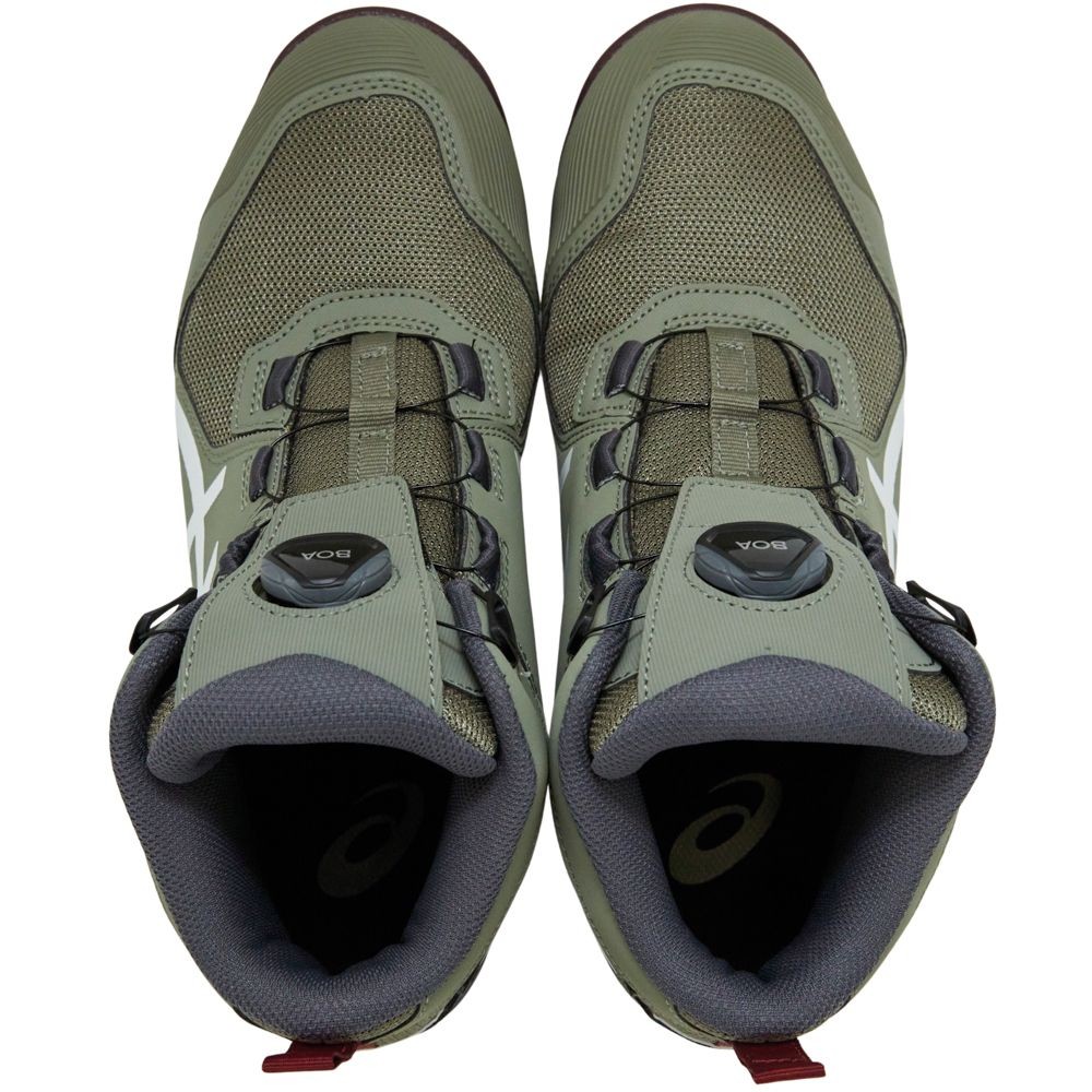 アシックス（ASICS） ウィンジョブ CP214 TS BOA ライケングリーン×ホワイト, ライケングリーン×ホワイト, 25.5cm