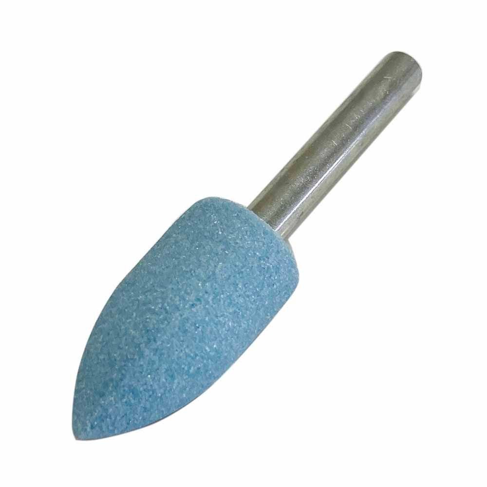 サンフレックス 軸付砥石 ステンレス用 WA材 6&phi;軸 #60 3724PX, ブルー, #60