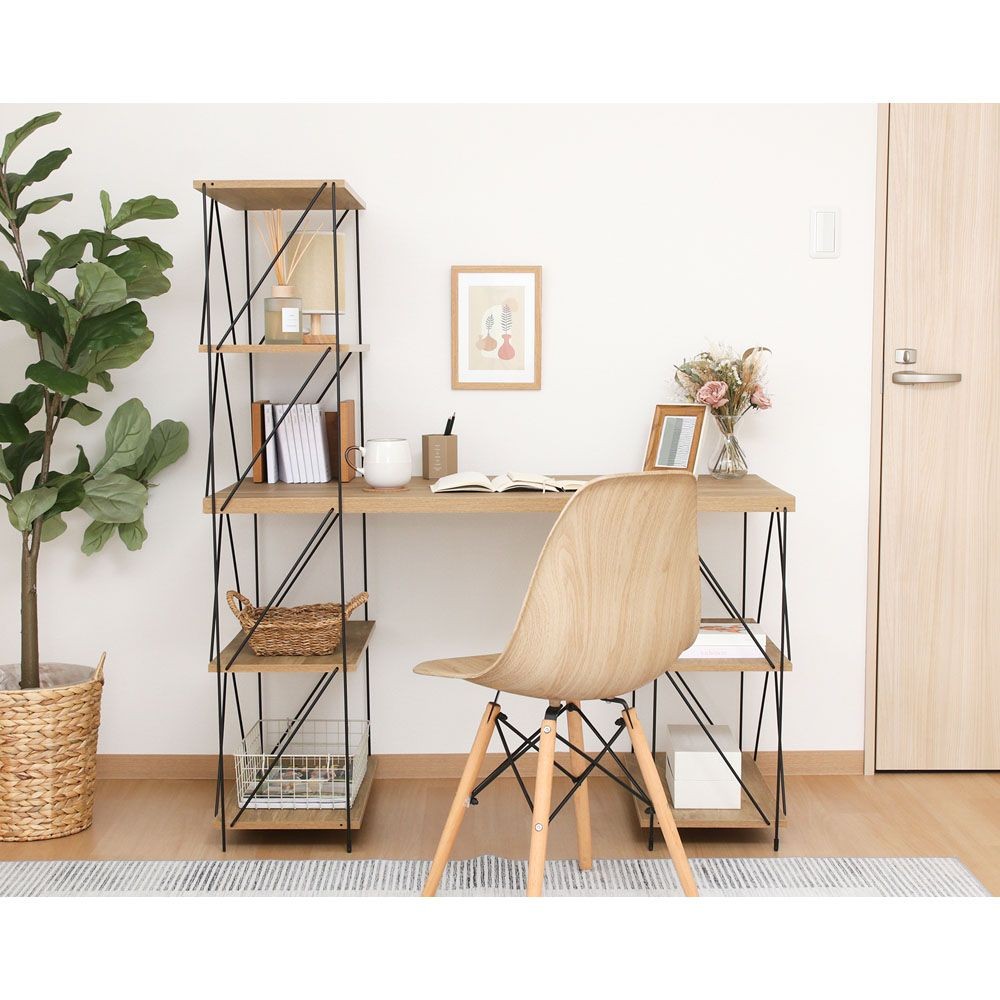 不二貿易 ＥＺＢＯ　ワイヤーデスク　ＮＡ【メーカー直送・代引不可】, ナチュラル, 幅1220mm×奥行620mm×高さ1360mm