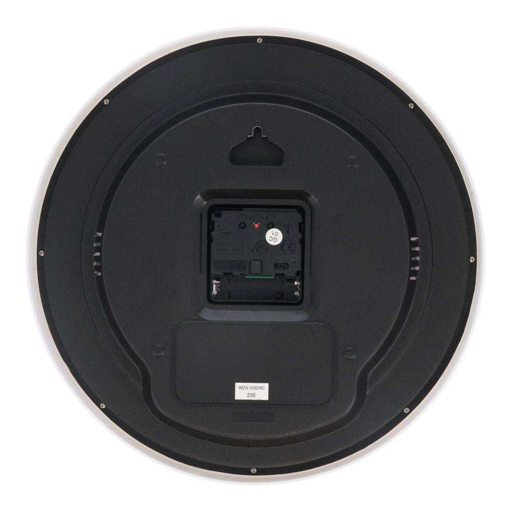 ウィザ WIZ'A シンプルデザイン電波掛時計, ホワイト, WIZA-C022RC