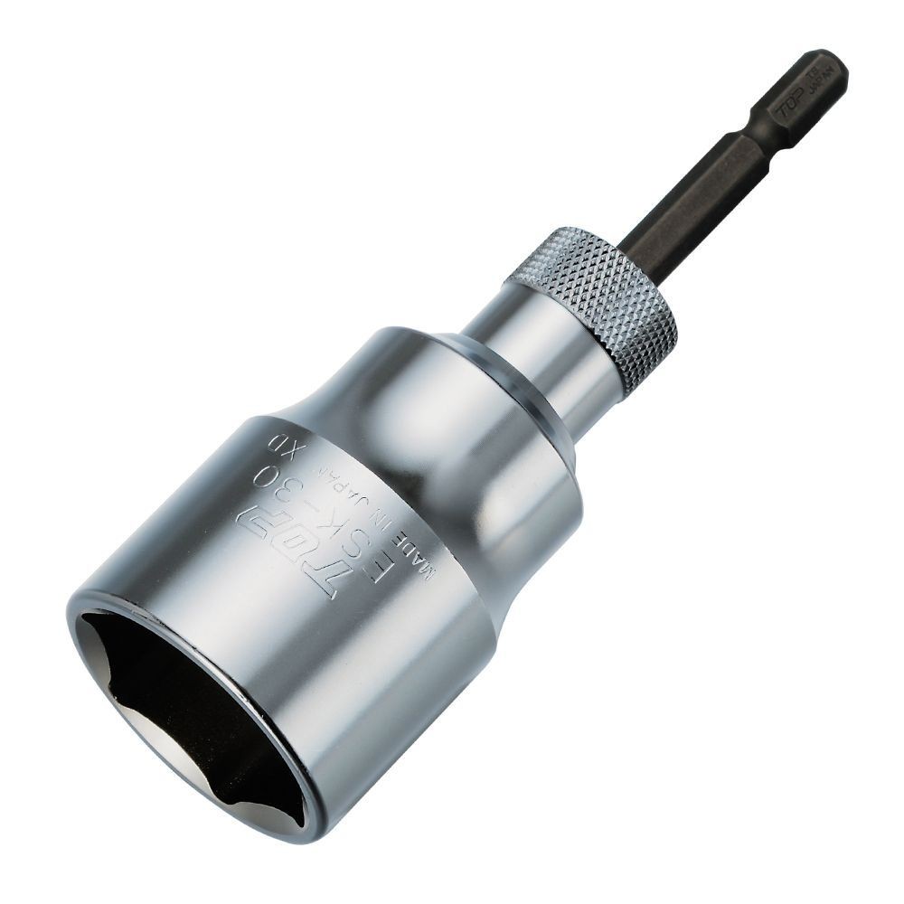 トップ工業（TOP） 電動ドリル用　強替軸ソケット　六角　３０ｍｍ ESK-30TS, 電動ドリル用, 30mm