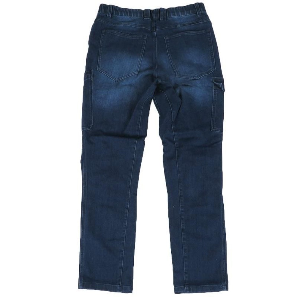 撥水ストレッチジーンズ　股下82cm　インディゴ, インディゴ（M）, Mサイズ