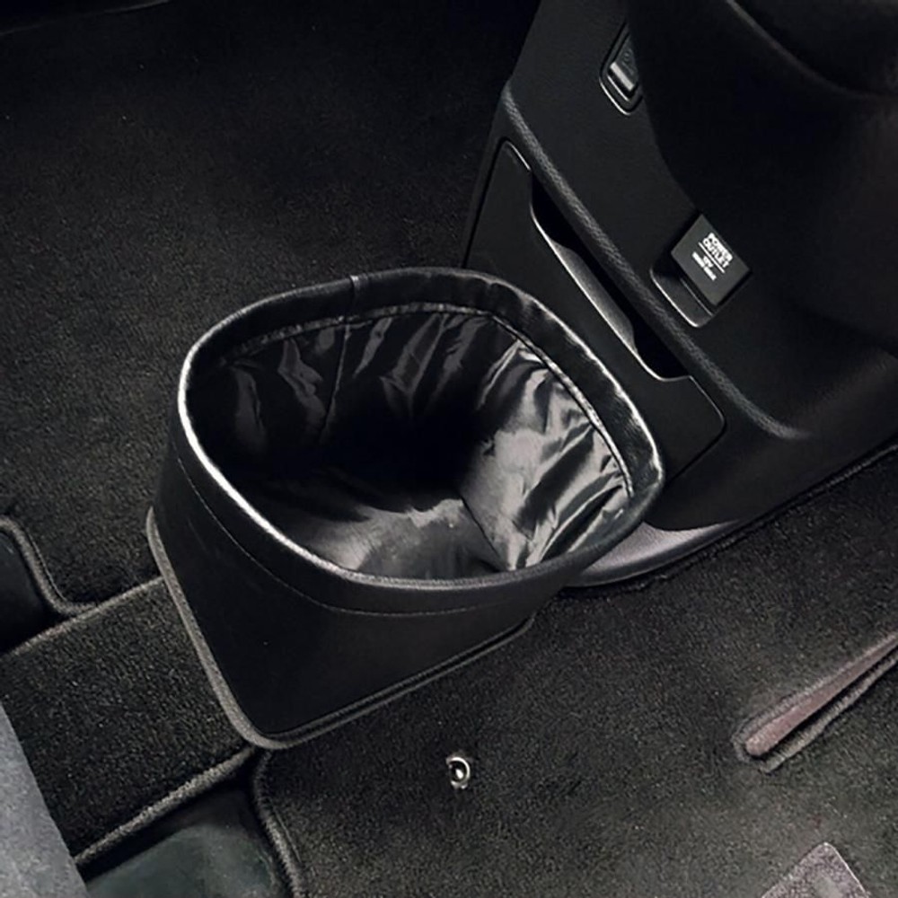 プラウド　竹炭レザーマルチダストボックスビック, ブラック, 22&times;18&times;17.5cm