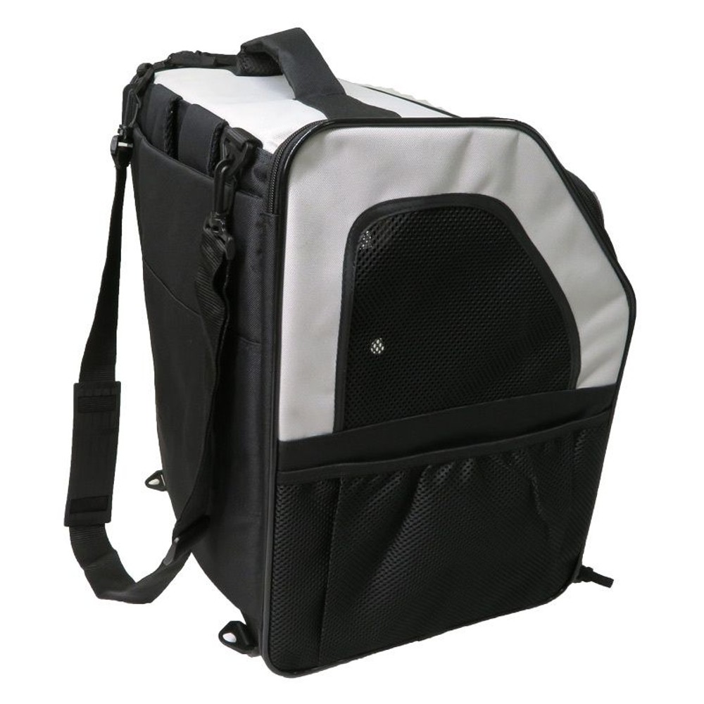 広がってケージにもなるペットリュック, ブラック, 約1730g