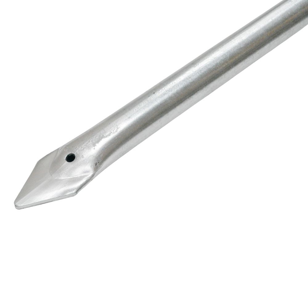 頑丈なアメリカン杭　シルバー　約&Phi;３２Ｘ２５００ｍｍ, シルバー, 2500mm