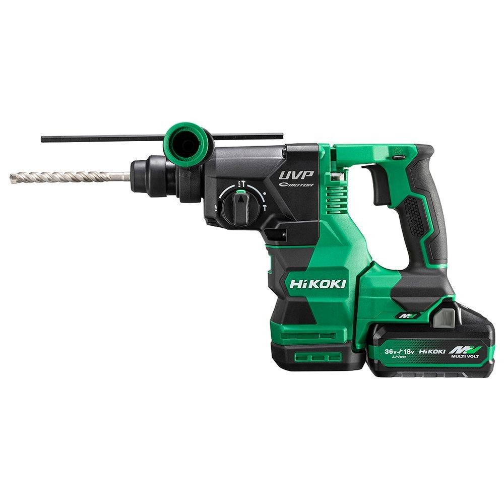 ハイコーキ　HIKOKI ３６Ｖロータリハンマ（蓄電池２個、充電器付き） DH3628DA (2WPZ), グリーン, DH3628DA (2WPZ)