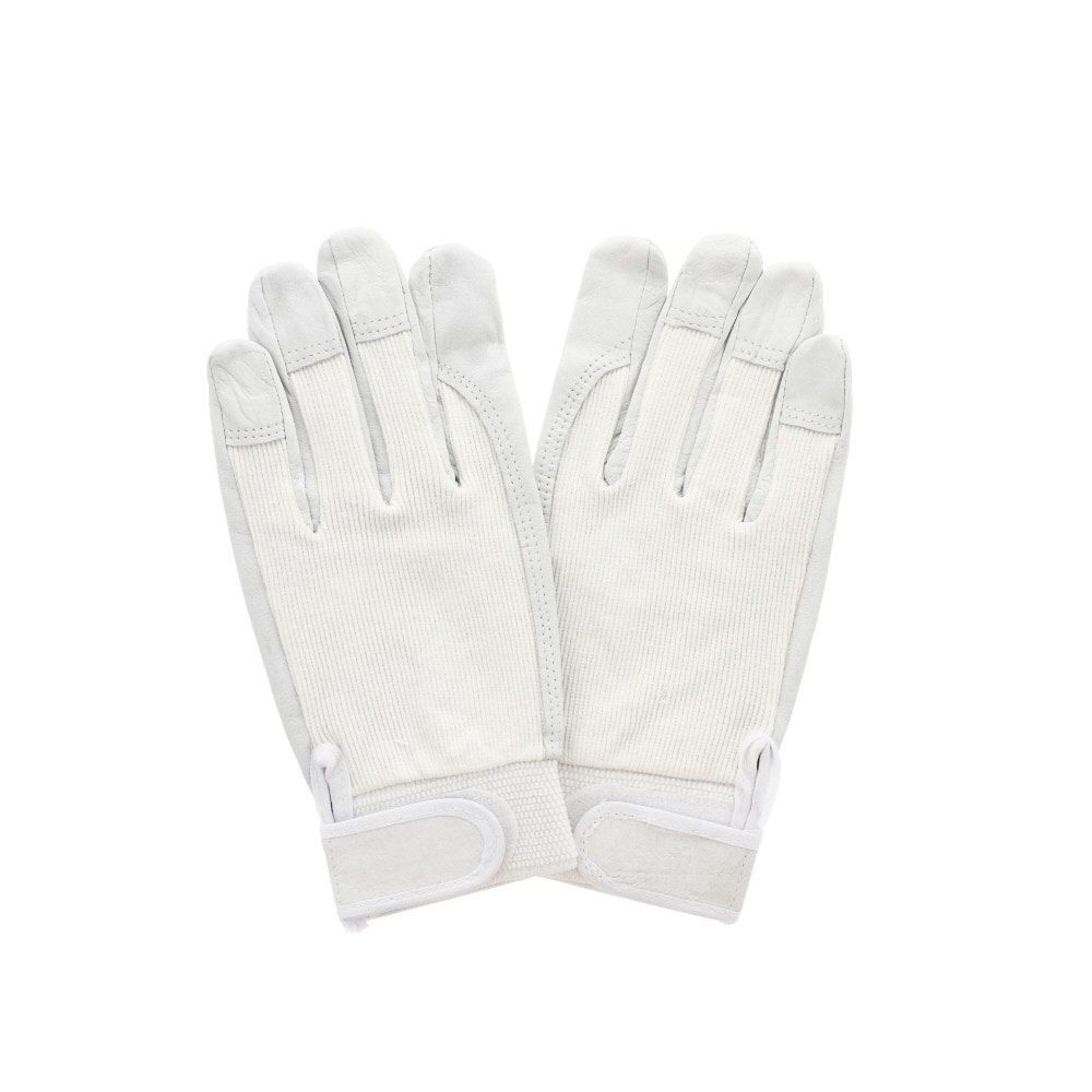 豚革甲メリヤス　着脱テープ付手袋　1双入り, その他カラー１, Mサイズ