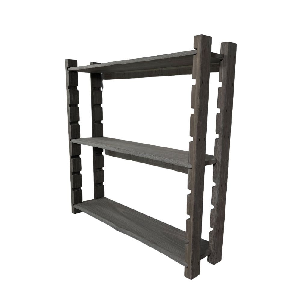 焼桐耳付棚板3段ラックセット, 焼桐(奥行200), 900&times;200mm