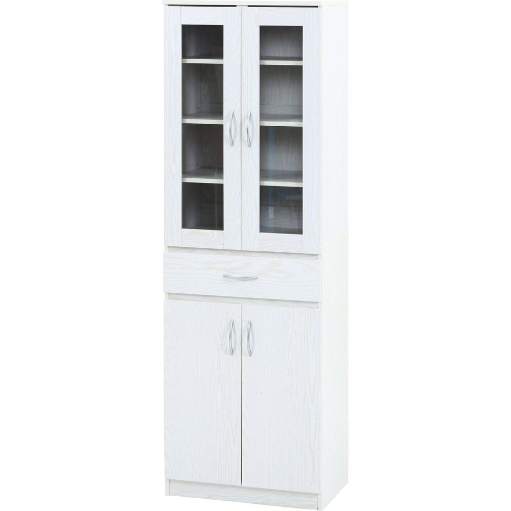 不二貿易 ハイキッチンキャビネット　１８０＊６０　オークＷＨ【メーカー直送・代引不可】, オーク, 幅590mm&times;奥行398mm&times;高さ1800mm