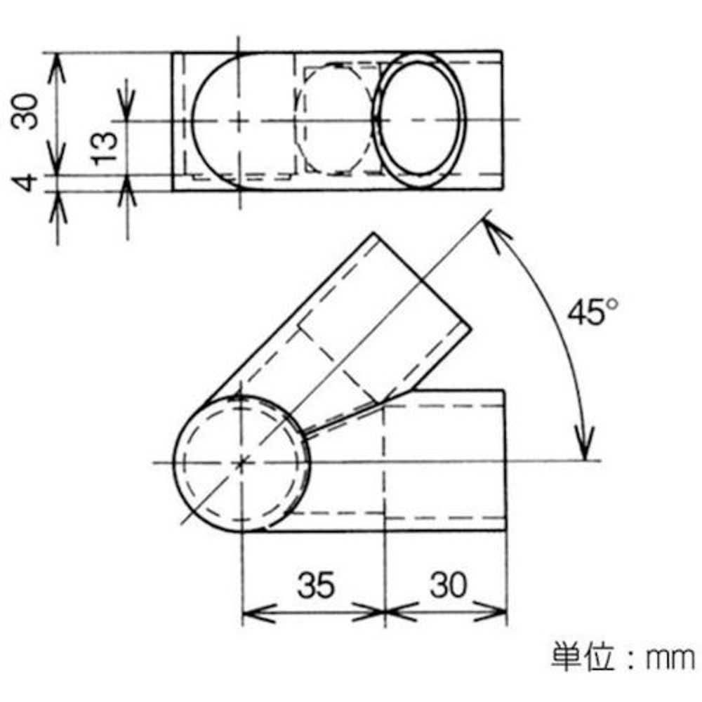 YAZAKI 矢崎化工 イレクタープラスチックジョイント J-124A S コーナー用 &Phi;28用, アイボリー, J-124A S