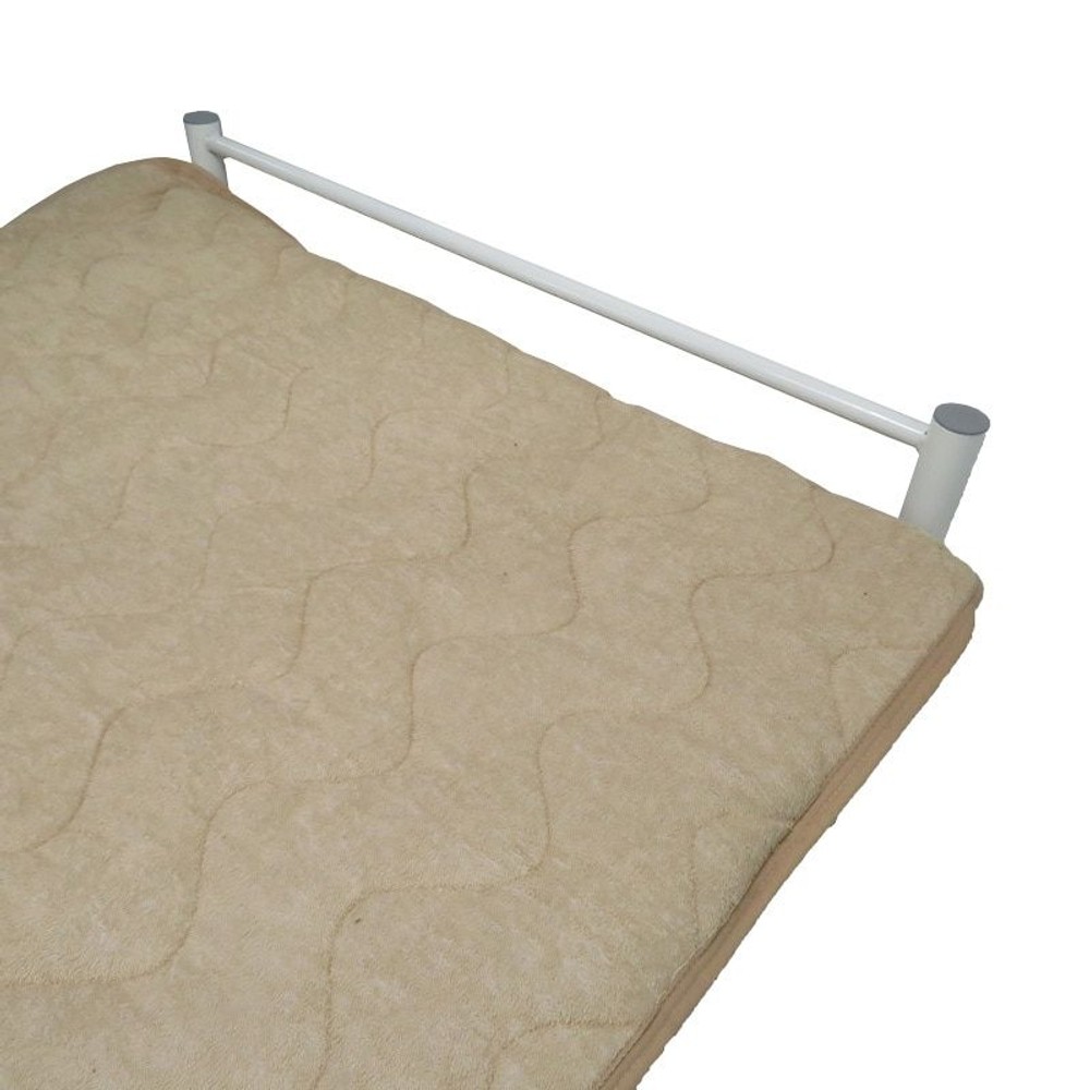 綿タオル地敷きパッド シングル, ベージュ, シングル