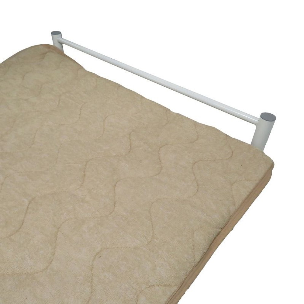 綿タオル地敷きパッド　ダブル, ベージュ, ダブル