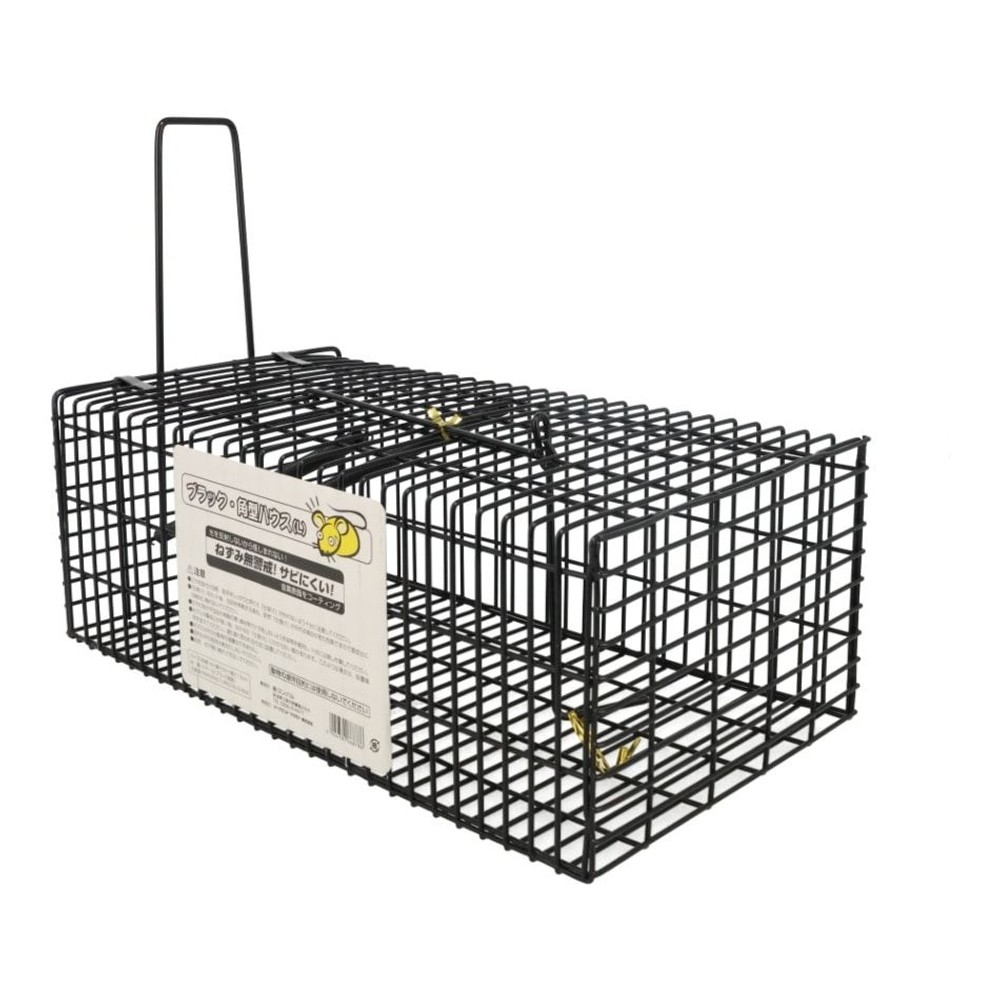 ネズミ捕りカゴ　ブラック角型ハウス, その他カラー１, Lサイズ