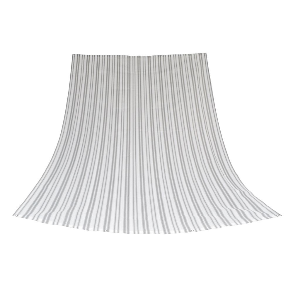 日よけオーニング グレーストライプ, グレーストライプ（200×200）, 200×200cm