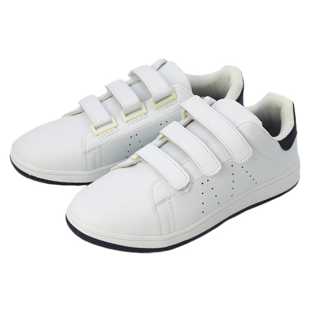 【Mdware削除】【在庫限り】脱ぎ履きラクラク反射付シューズ002Ｍ ホワイト, WH（24.5）, 24.5cm