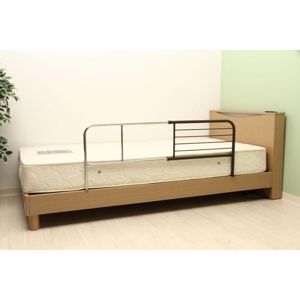 不二貿易  スライドベッドガード（横伸縮）ハイＷＨ 【メーカー直送・代引不可】, ブラウン, 12849