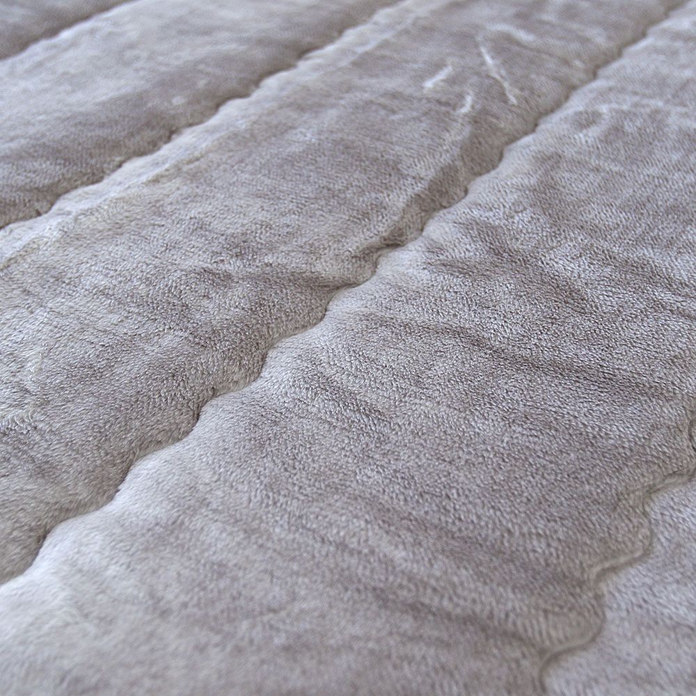 アクリルレーヨン混　敷きパット　１００&times;２０５ｃｍ　グレー, グレー, 100&times;205cm