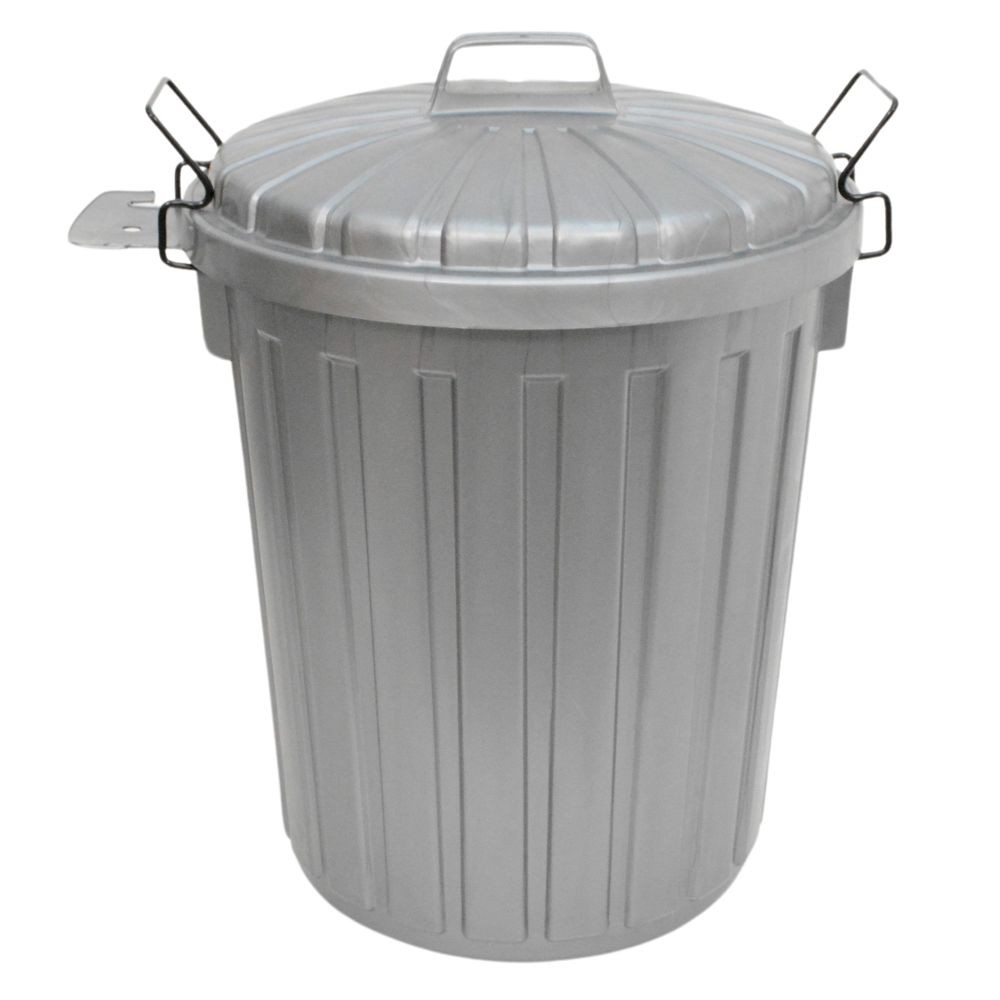 岩崎スーパー缶45Ｌ　丸　Ｌ―112ＣＧＭ, グレー, 45L